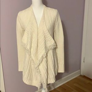 Wrap front knit cardigan